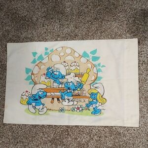 VTG Smurfs Pillowcase